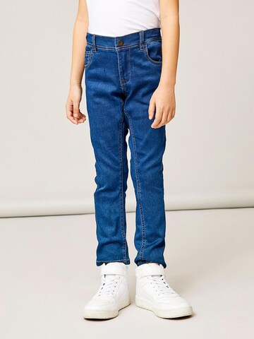 NAME IT Slimfit Jeans 'Robin' in Blauw: voorkant