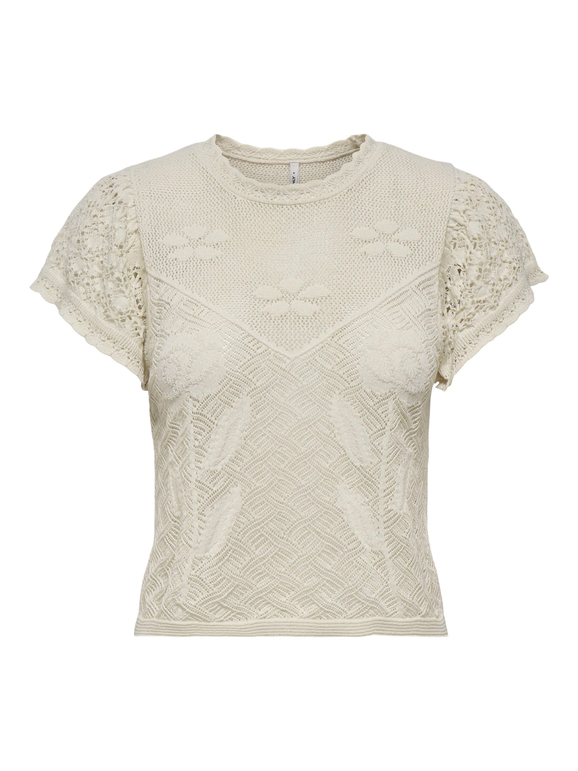 ONLY - Camiseta 'ONLESTRALLA' en beige: frente