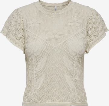 Pull-over 'ONLESTRALLA' ONLY en beige : devant