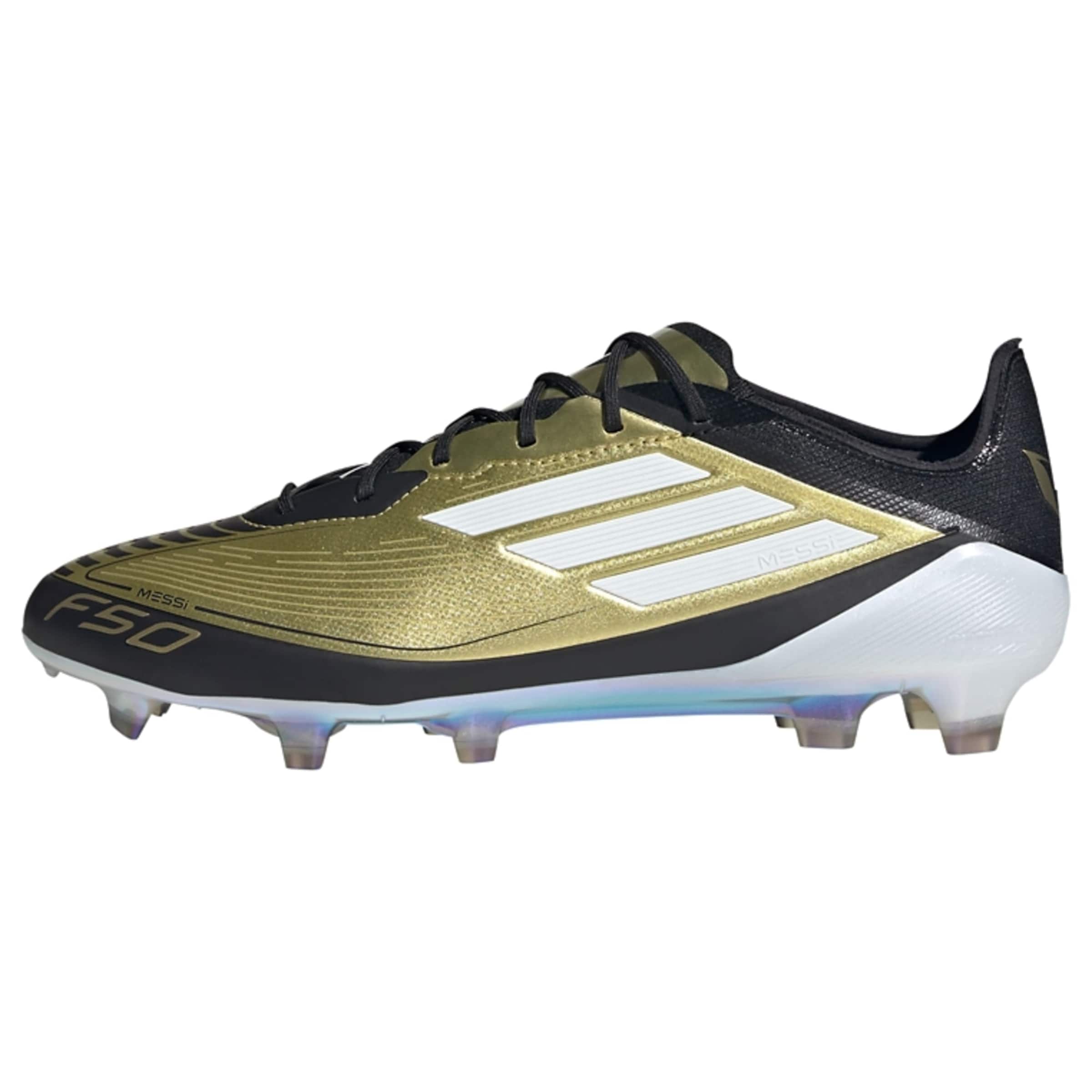 ADIDAS PERFORMANCE Fußballschuh in gold / schwarz / weiß, Produktansicht