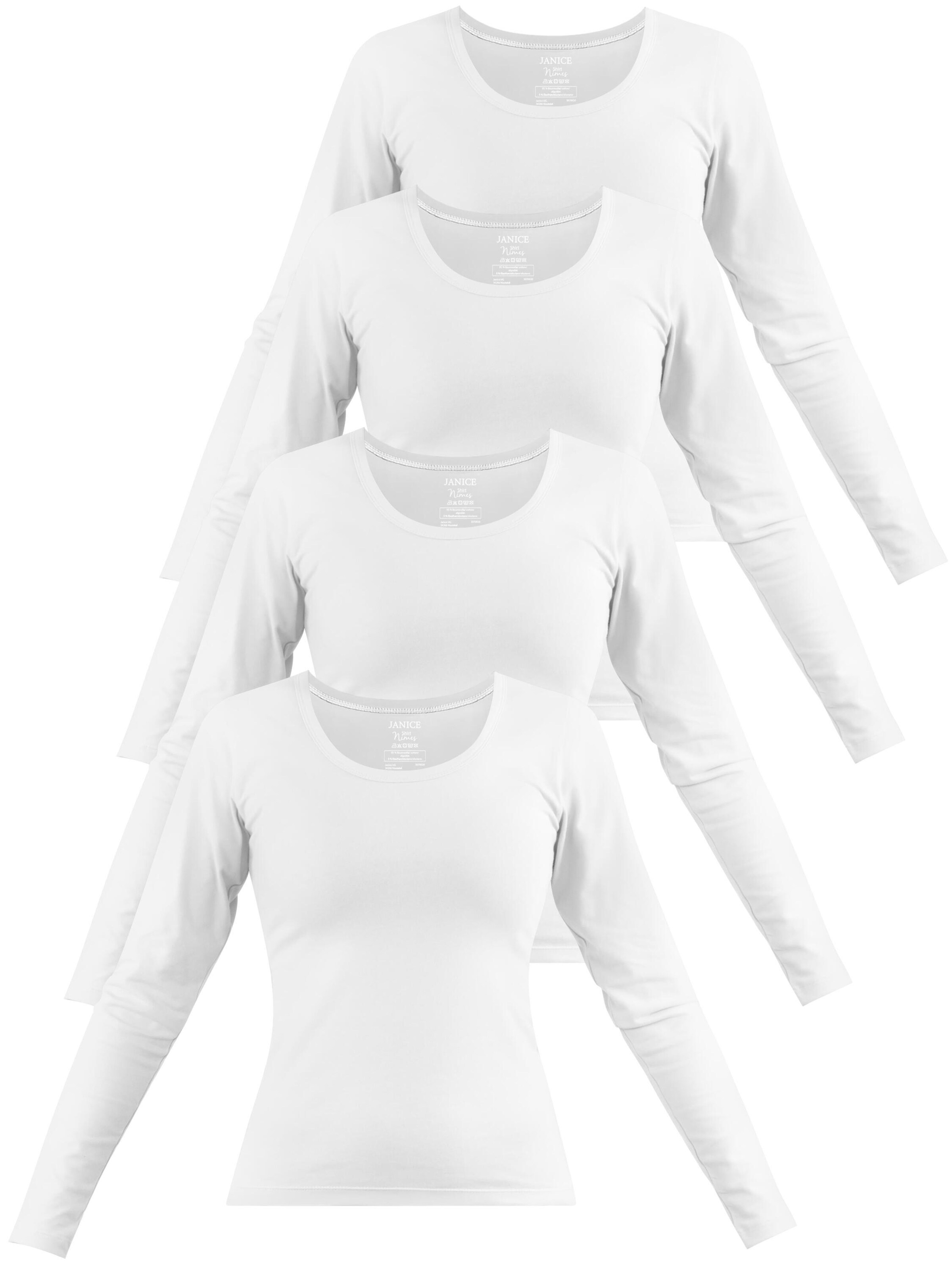 T-shirt 'Nimes' Janice en blanc : devant