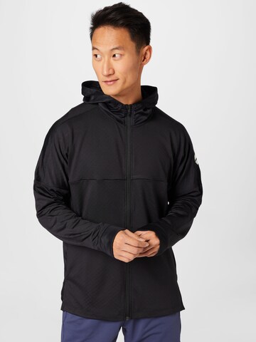 ADIDAS SPORTSWEAR Sportsweatvest 'Workout Warm ' in Zwart: voorkant