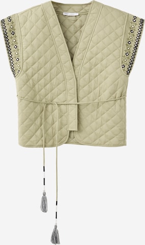 Gilet 'HILARY' MANGO TEEN en vert : devant
