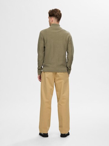 SELECTED HOMME Sweater 'SLHAxel' in Green