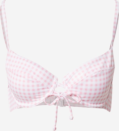 Hunkemöller Bikini augšdaļa, krāsa - gaiši rozā / balts, Preces skats