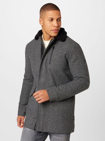 INDICODE JEANS Between-Season Jacket in Grey: front