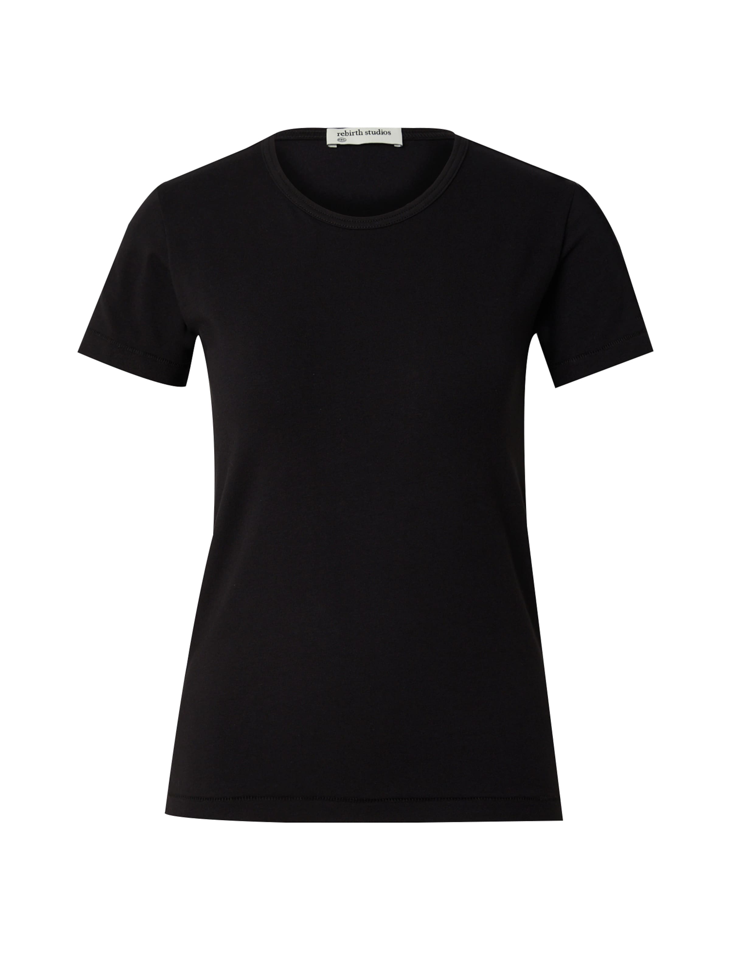 Rebirth Studios Μπλουζάκι 'Charlie' σε μαύρο: μπροστά