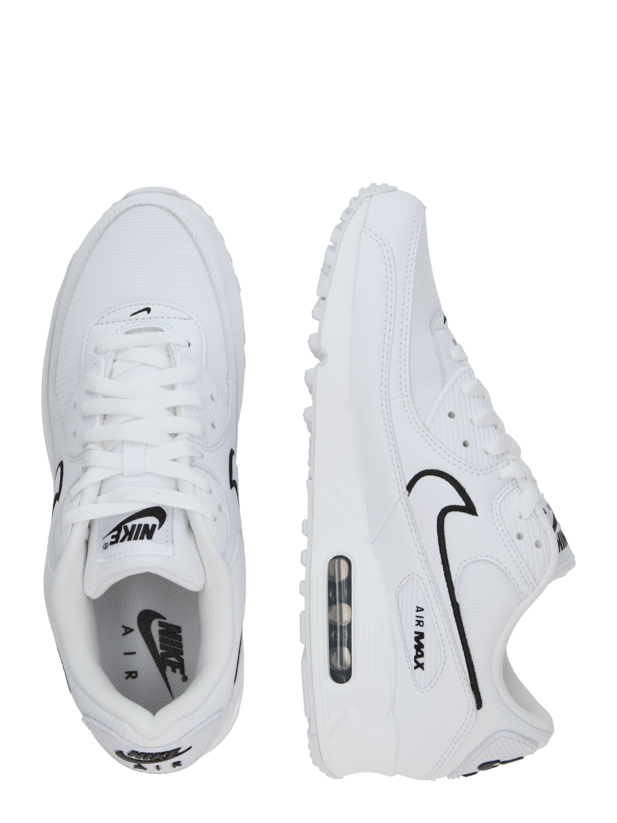Nike Sportswear Låg sneaker 'AIR MAX 90' i vit: sida