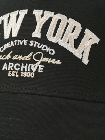 JACK & JONES Czapka z daszkiem 'JACBASE BRANDON' w kolorze czarny