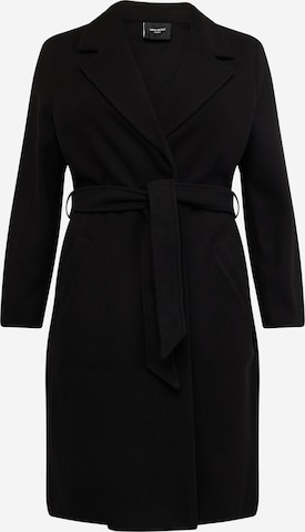 Vero Moda Curve Between-Seasons Coat 'Fortune Aya' in Black: front