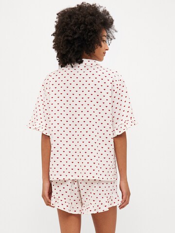 raudona Lindex Pižama su šortais