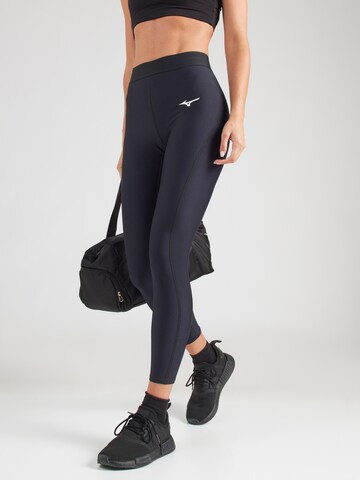 MIZUNO - Skinny Pantalón deportivo 'Mizuno' en negro: frente