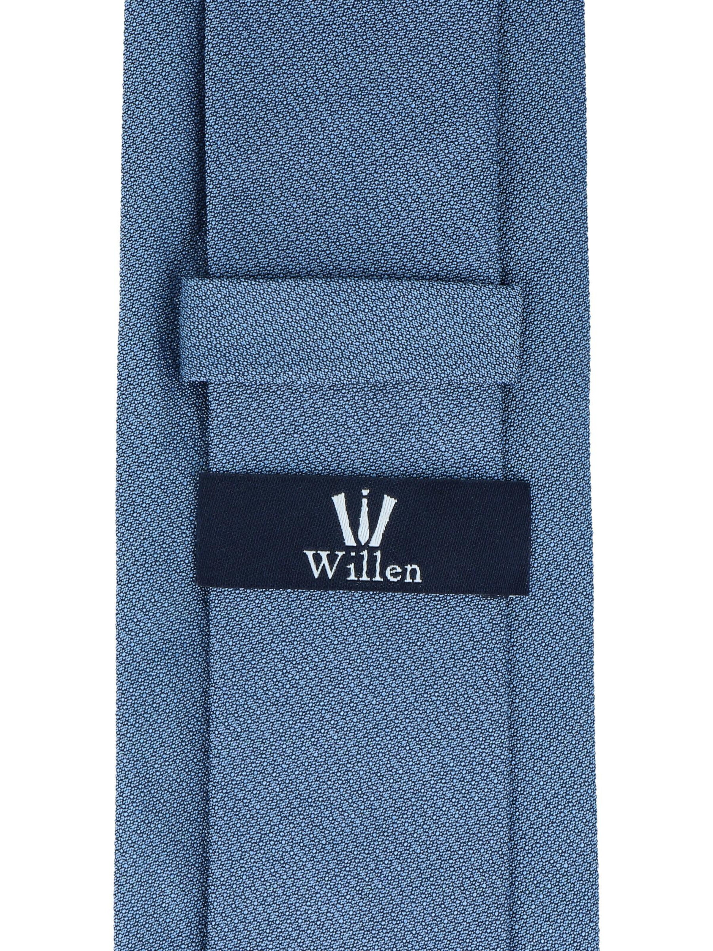 WILLEN Tie 'Uni Struktur' in Blue