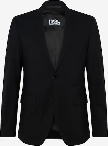 juoda Karl Lagerfeld Priglundantis modelis Dalykinio stiliaus švarkas: priekis
