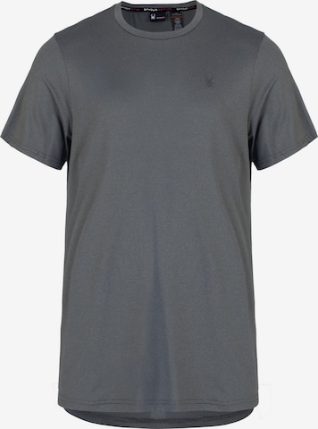 T-Shirt fonctionnel Spyder en gris : devant