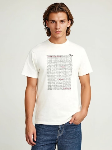 T-Shirt Funky Buddha en beige : devant