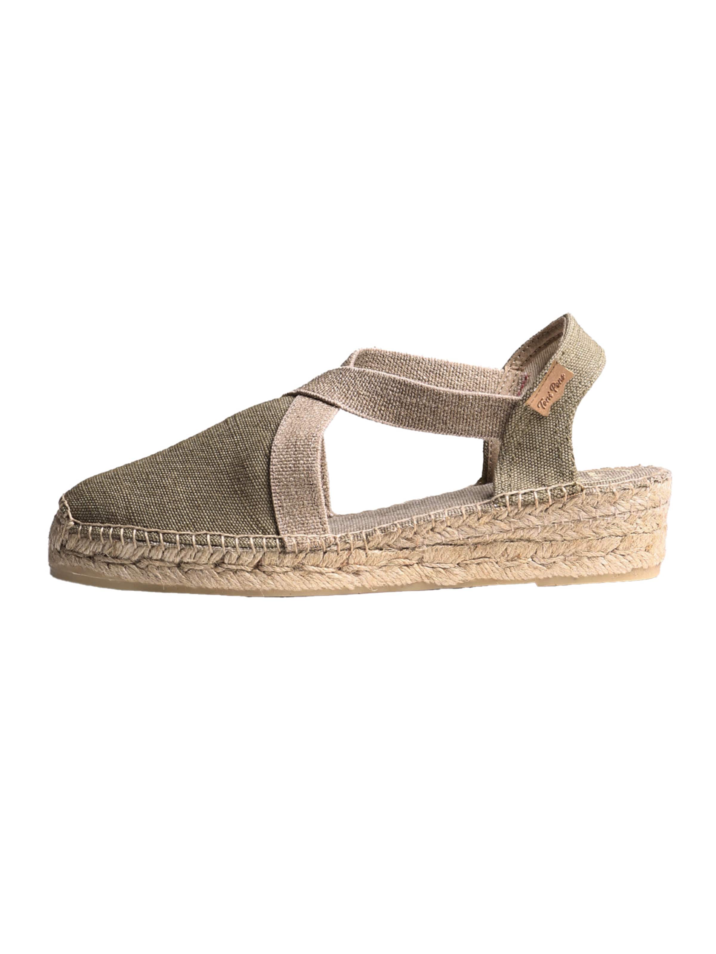 Toni Pons Espadrilles in Groen: voorkant