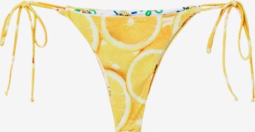 Pantaloncini per bikini 'Kitty' di Desigual in giallo: frontale