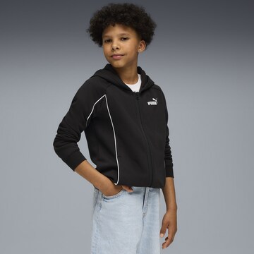 PUMA Sports sweat jacket in Black: front