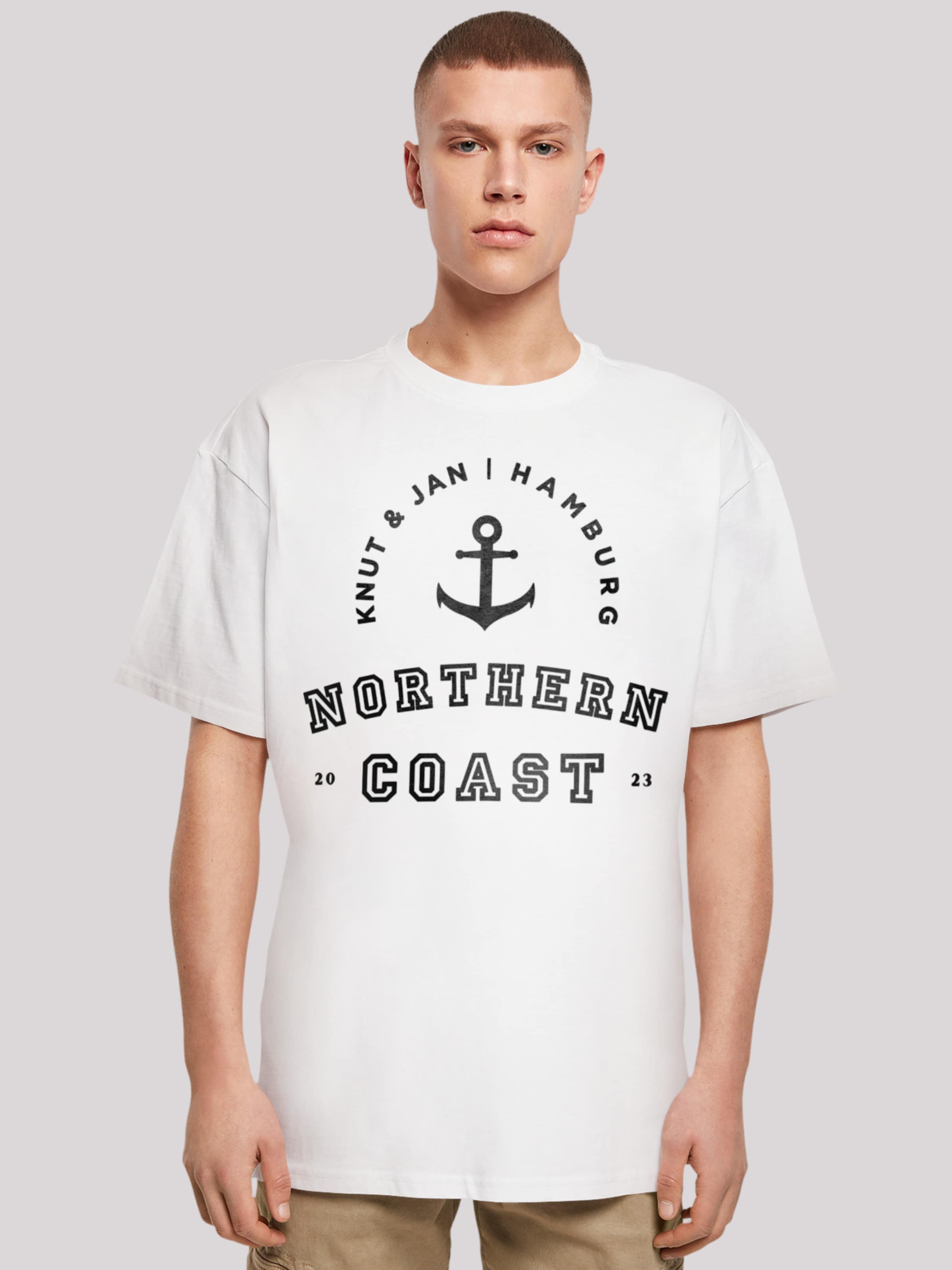 Weiß Coast | Knut Jan T-Shirt YOU Nordsee Hamburg\' \'Northern in ABOUT & F4NT4STIC