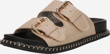 TOM TAILORNatikače s potpeticom - zlatna boja: prednji dio