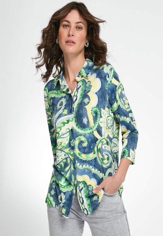 Peter Hahn Blouse in Blauw: voorkant