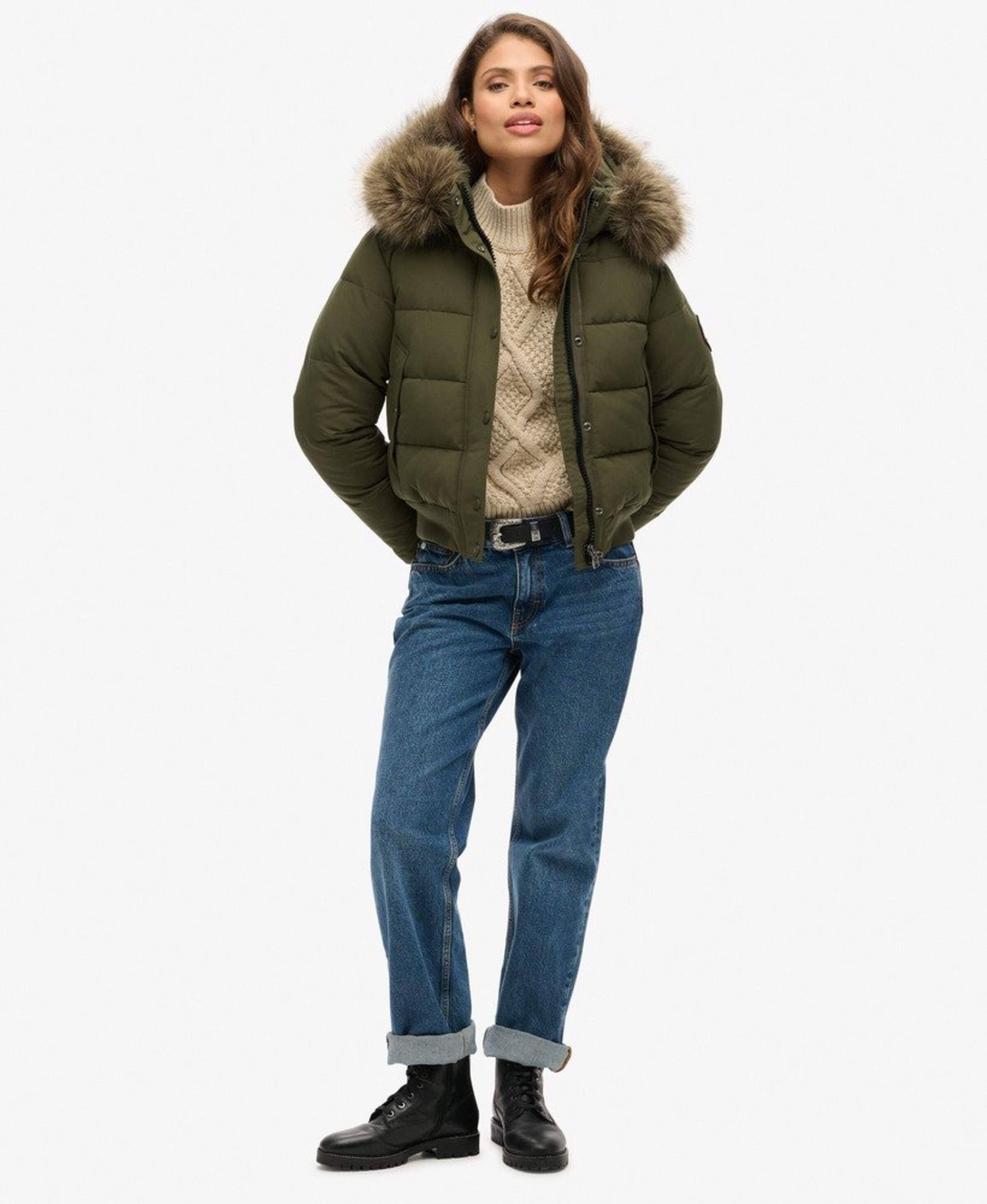 Superdry & Co Winter Jacket 'Everest' in Green