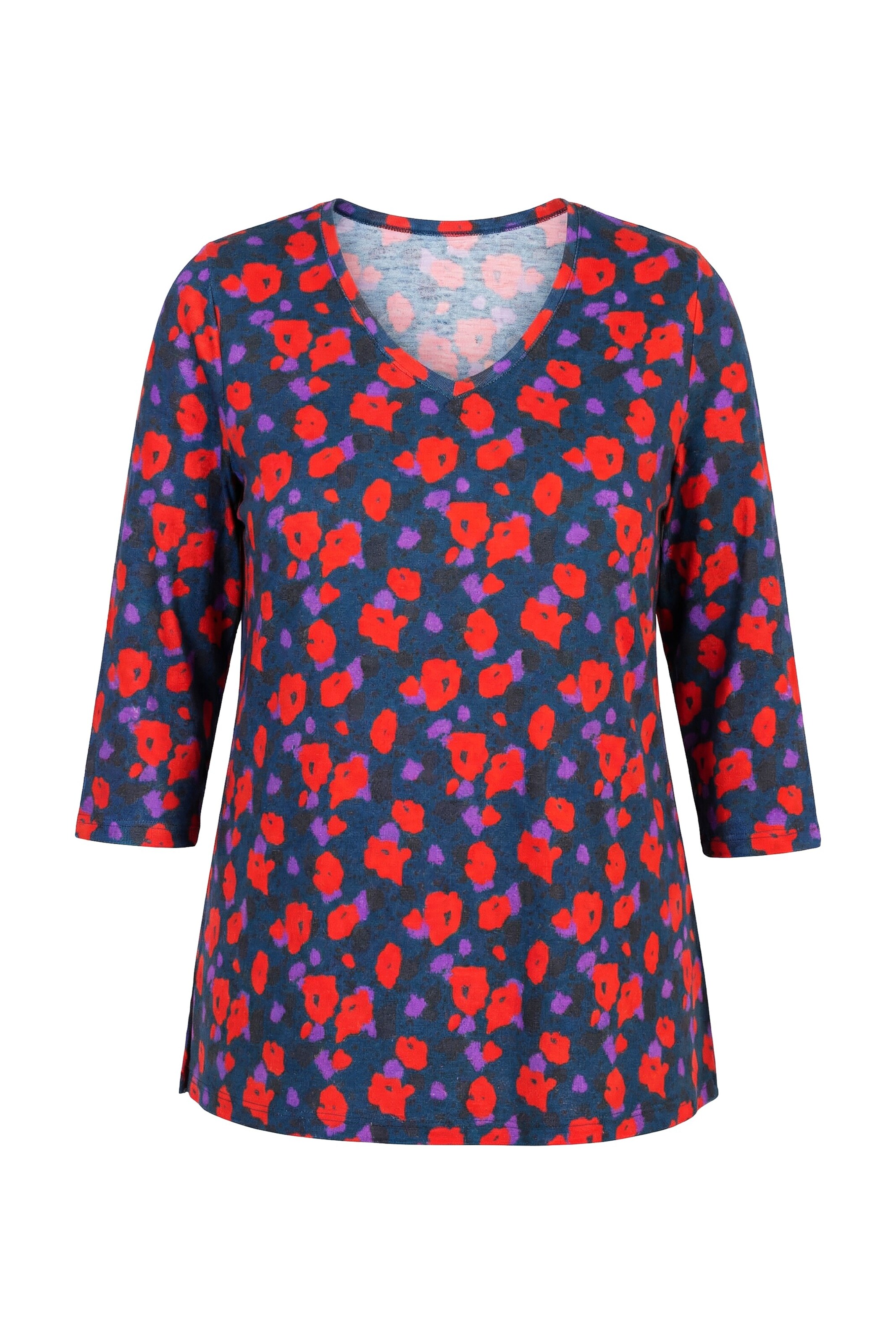 Ulla Popken Shirt in Rood: voorkant