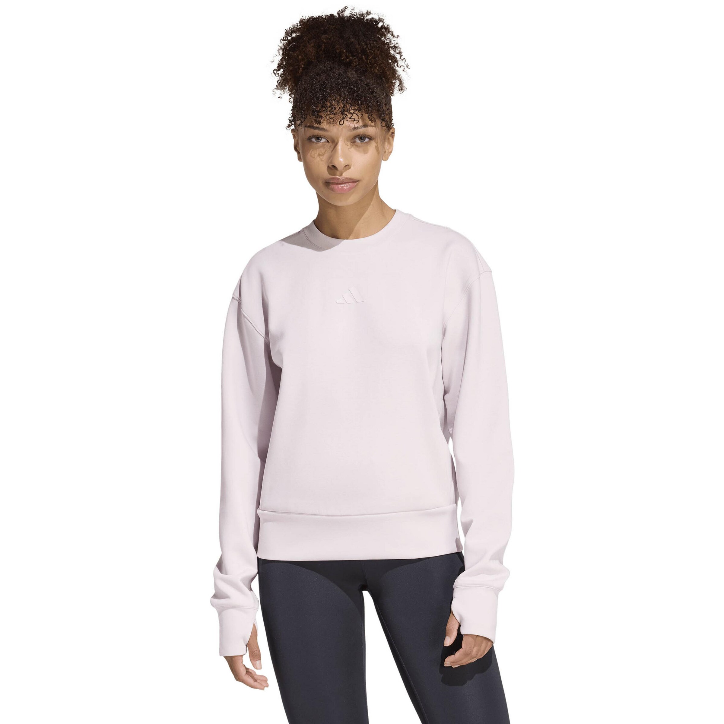 ADIDAS PERFORMANCE Athletic Sweatshirt 'D4T' in Purple: front