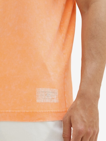 TOM TAILOR T-Shirt 'Serafino' in Orange