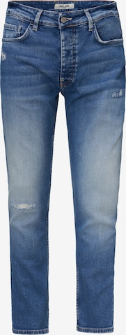 Coupe slim Jean Salsa Jeans en bleu : devant