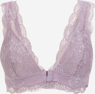 MAMALICIOUS Triangle Nursing Bra 'SENIA' in Purple: front