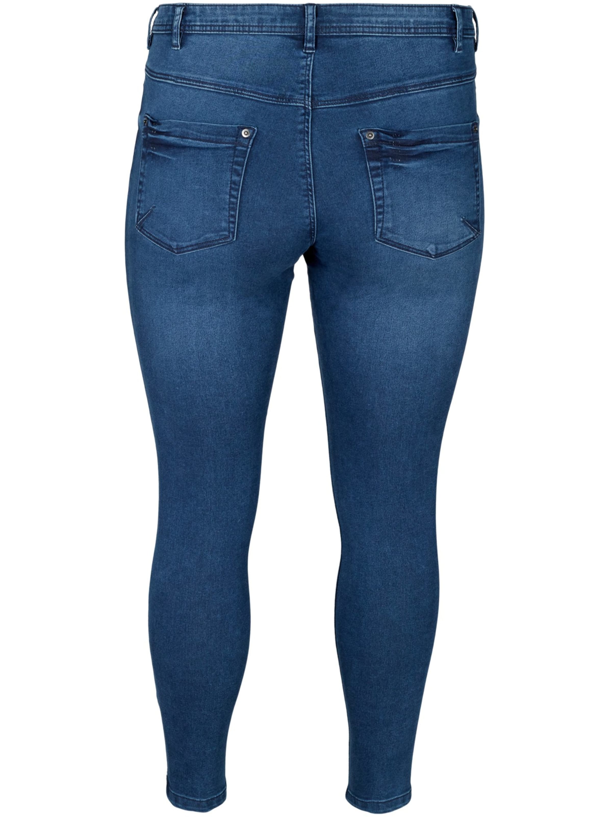 Zizzi Skinny Kavbojke 'Amy' | modra barva