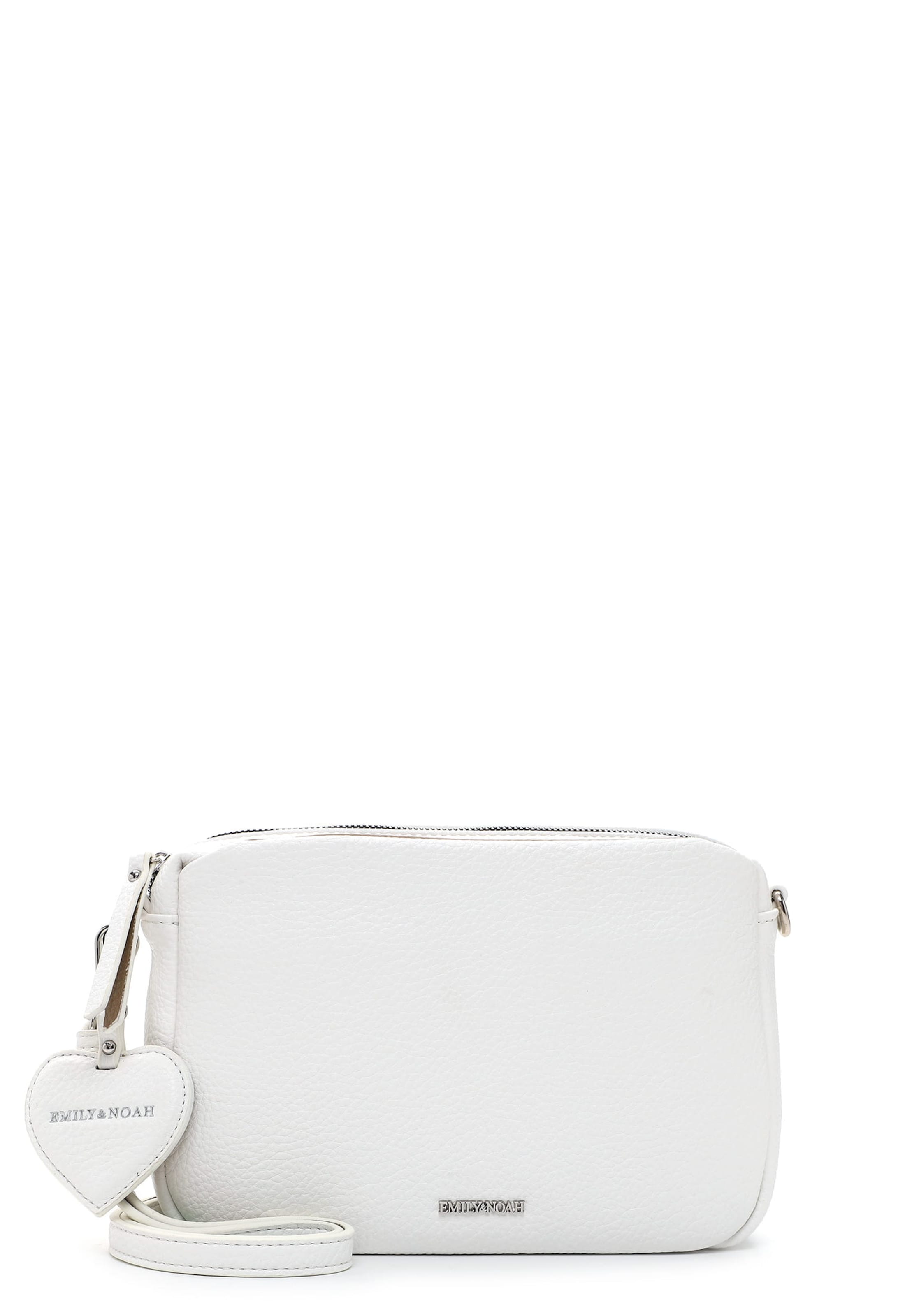 Emily & Noah Skuldertaske 'Enie' i hvid: forside