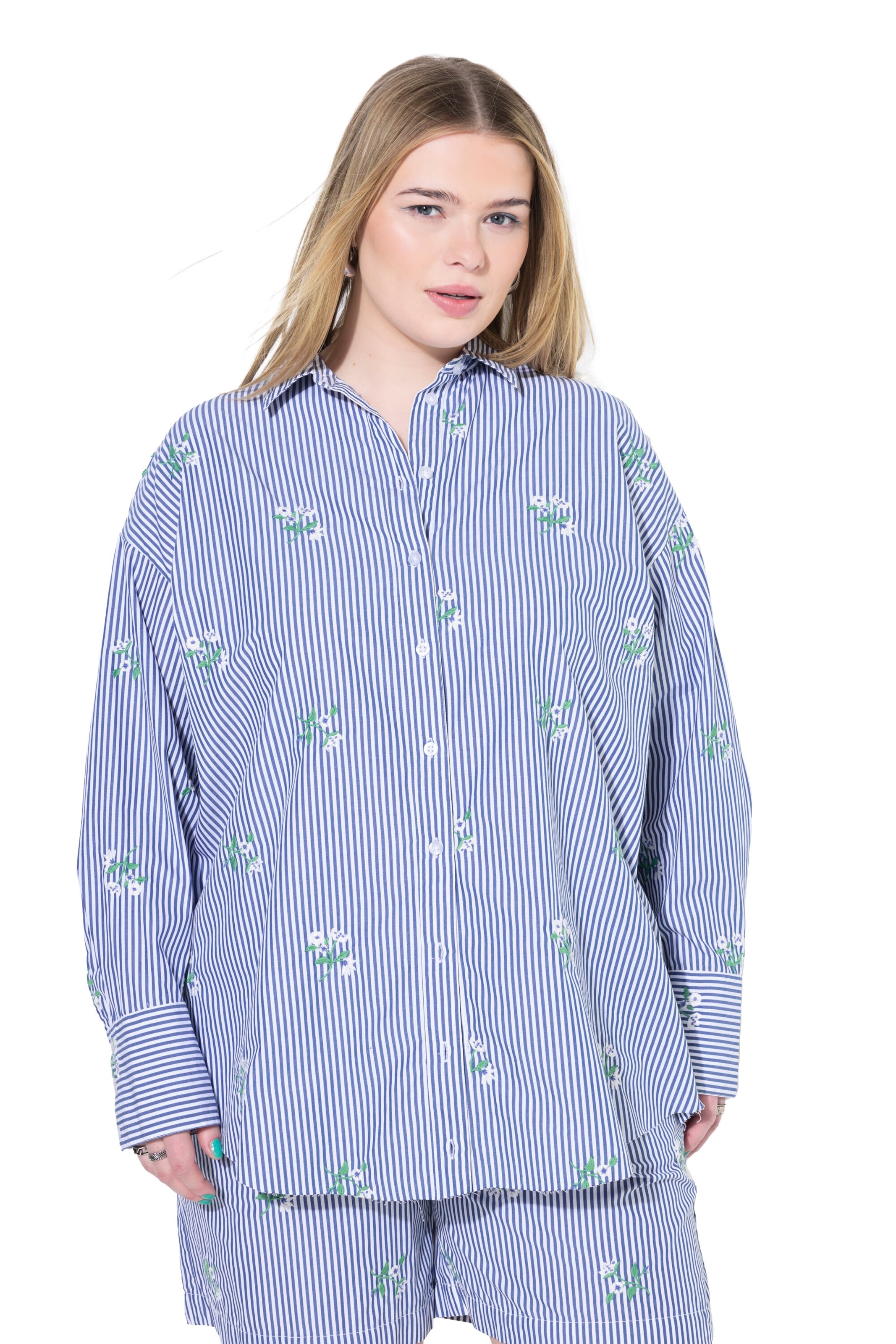 Studio Untold Bluse in Blau: Vorderseite