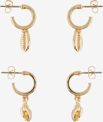 PIECES Earrings 'Yarn' in Gold: front