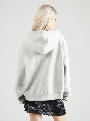 WEEKDAY Zip-Up Hoodie in Grey