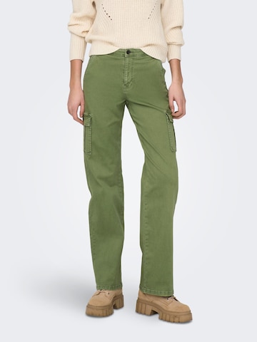 ONLY Regular Cargo Pants 'Safai-Missouri' in Green: front