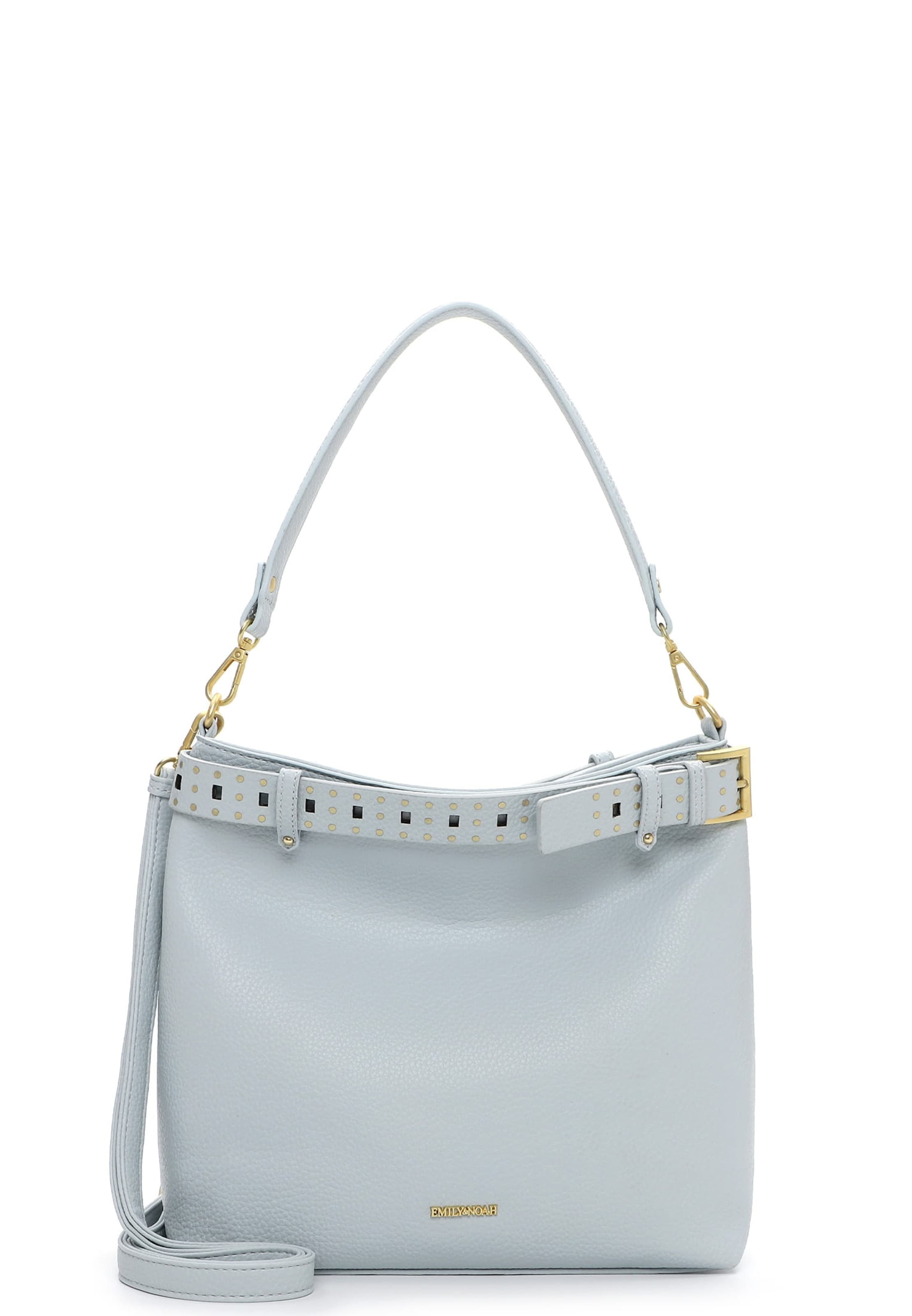 Borsa a spalla 'Justine' di Emily & Noah in blu: frontale