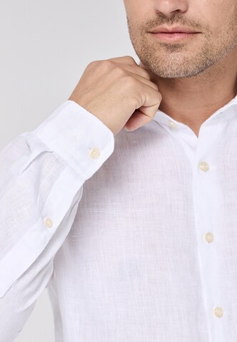 ROY ROBSON Slim fit Button Up Shirt in White