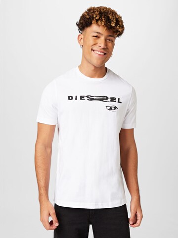 DIESEL Shirt 'JUST' in White: front
