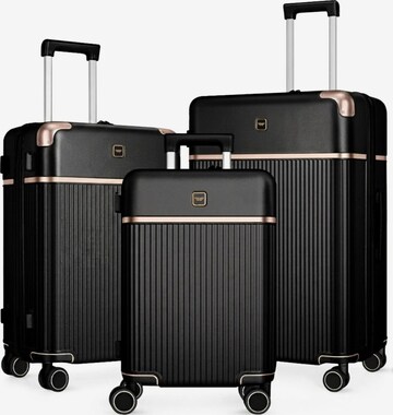 4FLY Suitcase Set in Black: front