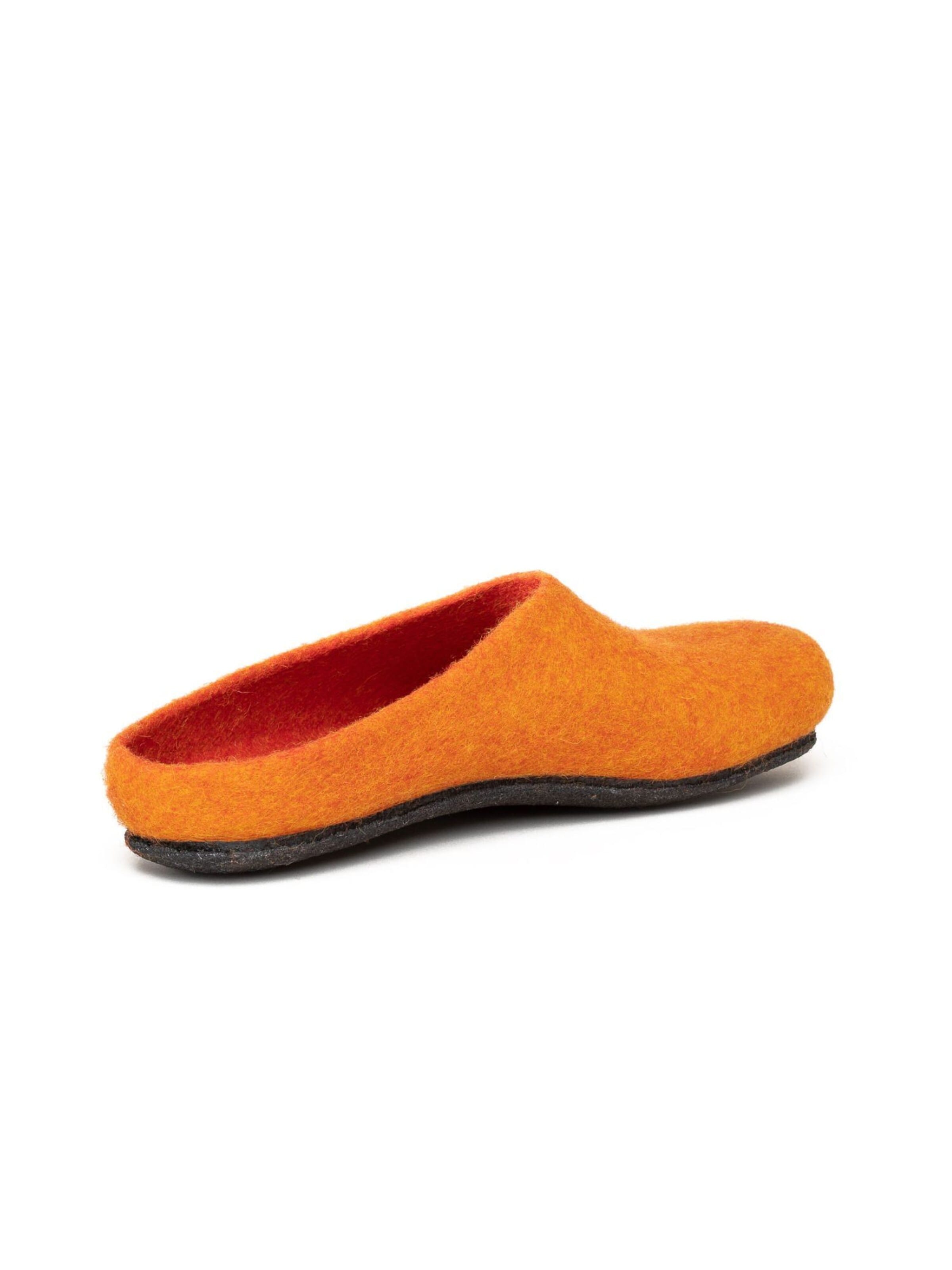 MagicFelt Slippers 'Filzpantoffel Magicfelt 709' in Orange