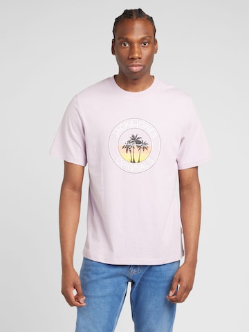 T-Shirt 'CASEY' JACK & JONES en violet : devant