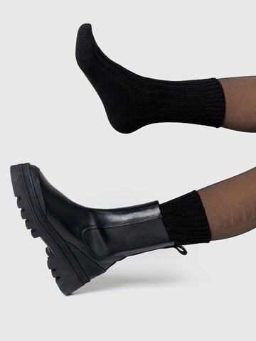 Chaussettes 'Weich & Warm' Nur Die en noir