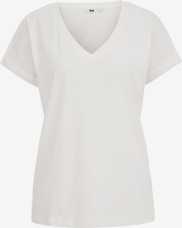 T-shirt WE Fashion en blanc : devant