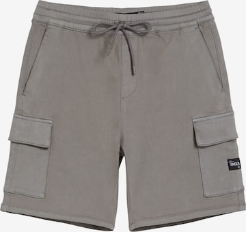 Bershka Loosefit Shorts in Grau: predná strana