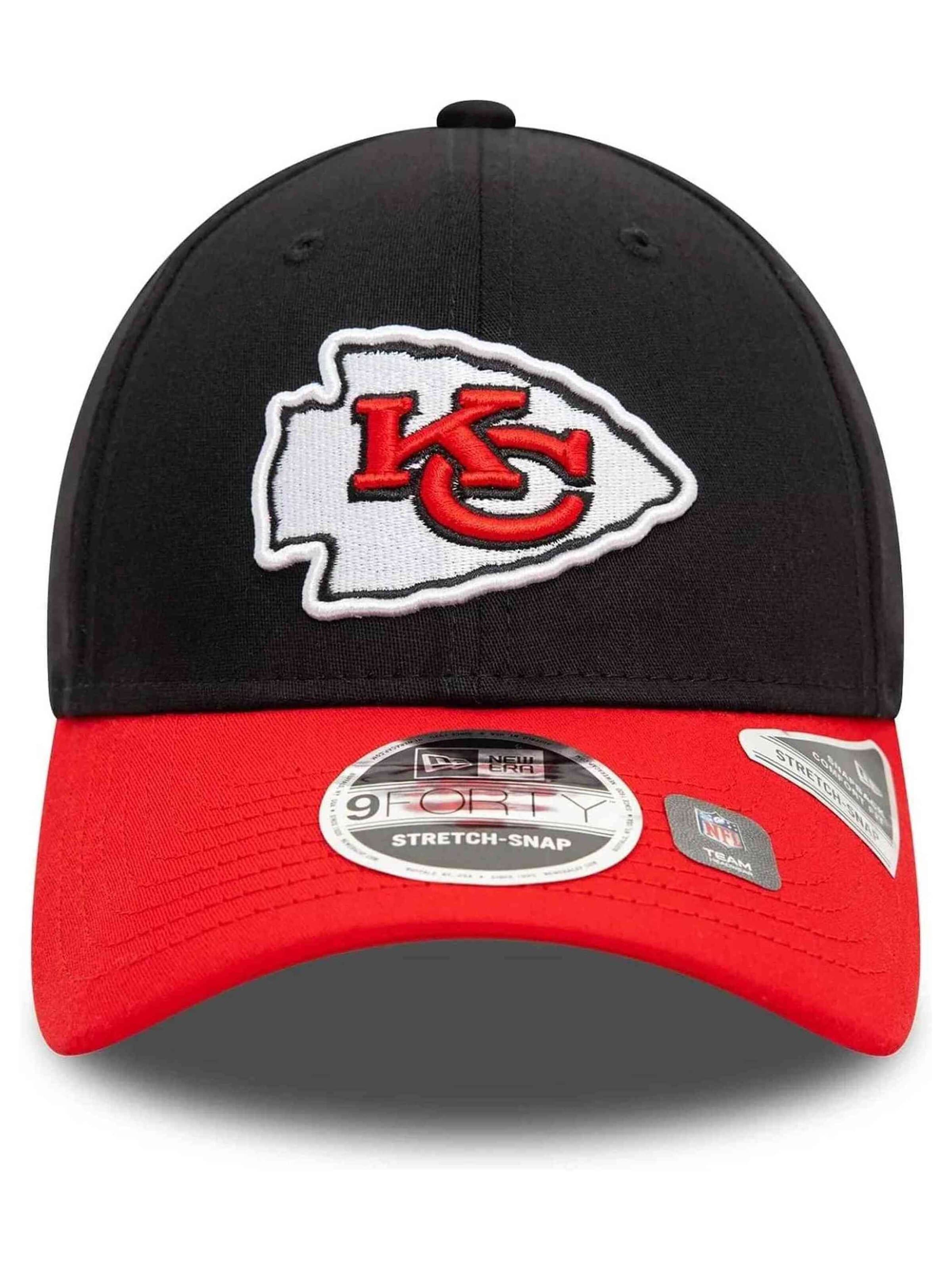NEW ERA Sportpet 'Kansas City Chiefs 9FORTY' in Zwart