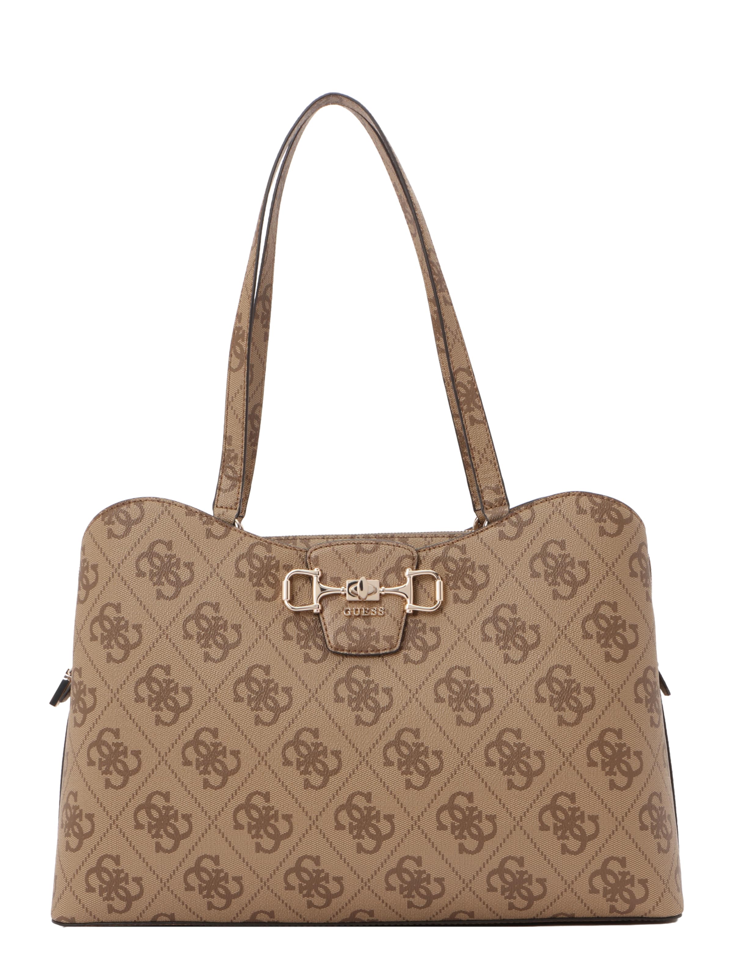 GUESS Schoudertas 'Janie' in Bruin: voorkant