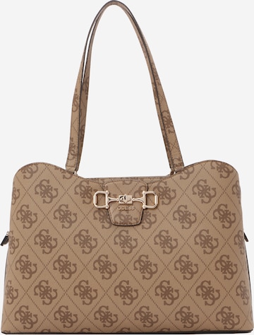 Sac bandoulière 'Janie' GUESS en marron : devant